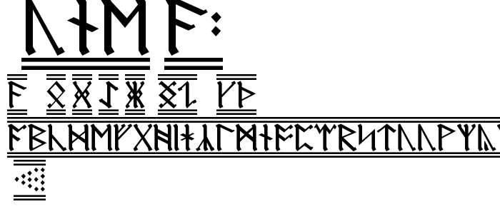 Rune_A2 font