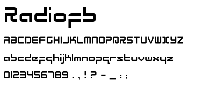 Radiofb font
