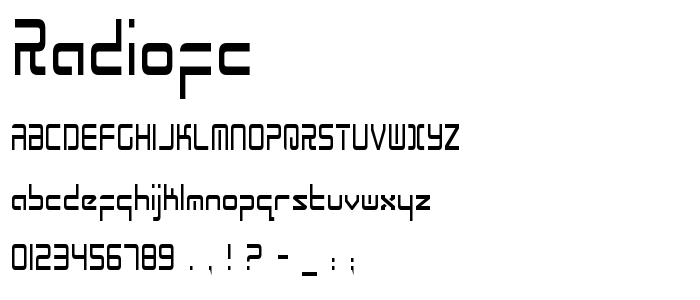 Radiofc font