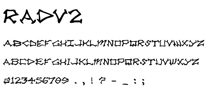 Radv2 font