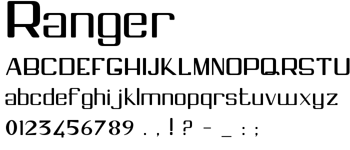 Ranger font