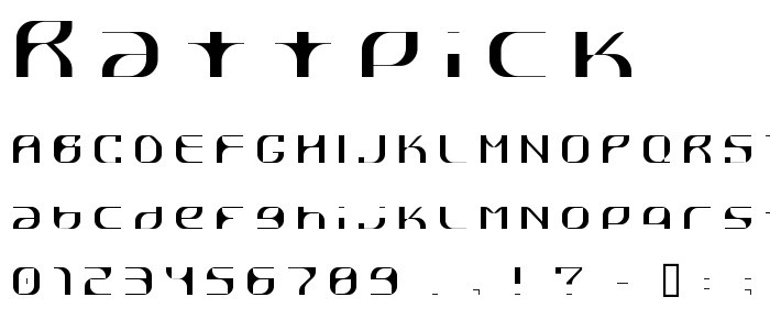 Rattpick font