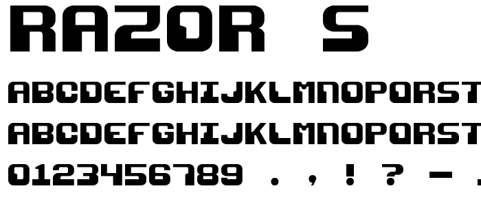 Razor_S font
