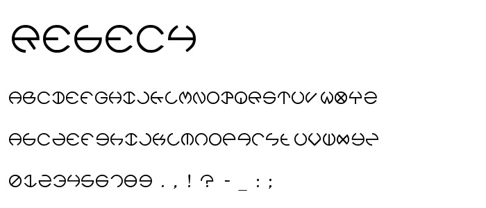 Rebec4 font