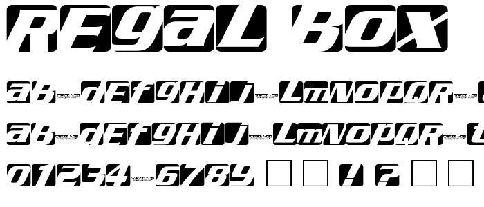 Regal_Box font