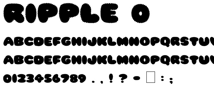 Ripple 0 Free Font Download - Font Supply