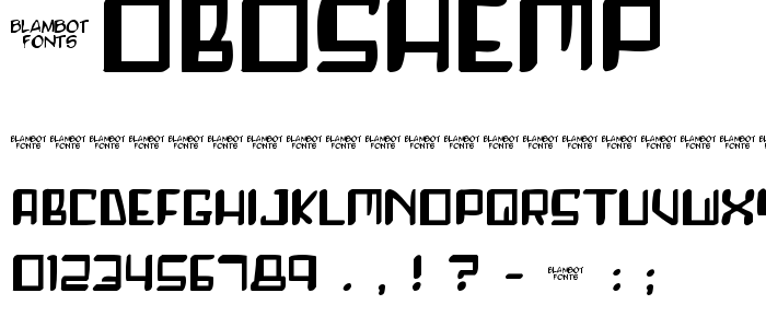 Roboshemp font