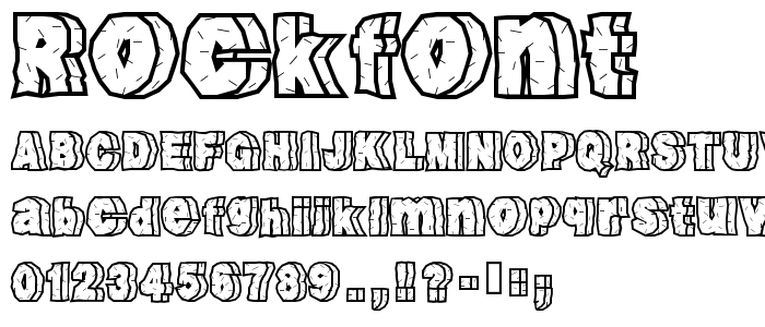 Rockfont font