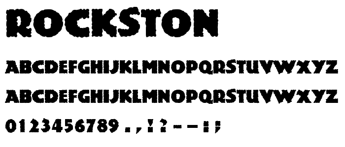 Rockston font