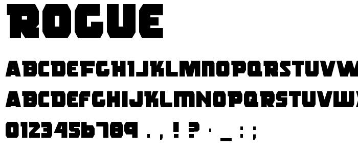 Rogue font