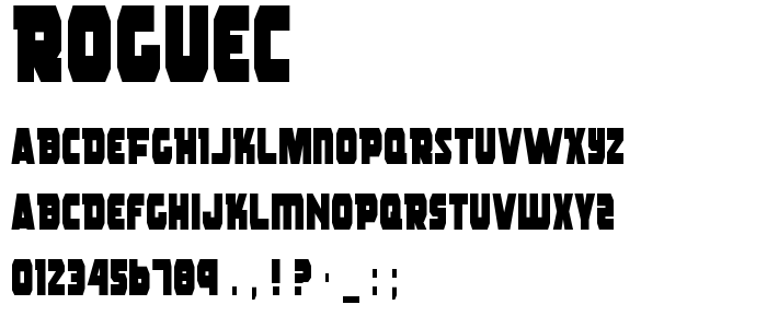 Roguec font