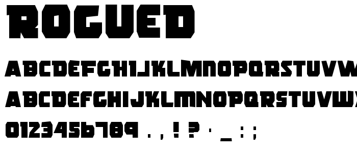 Rogued font