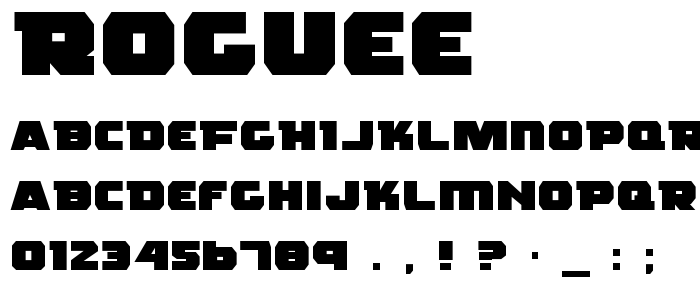 Roguee font