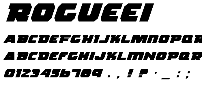 Rogueei font