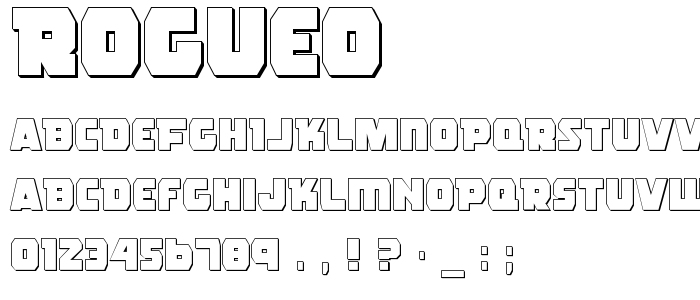Rogueo font