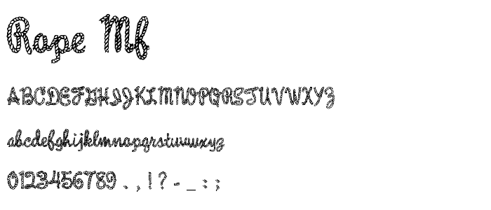 Rope_Mf font