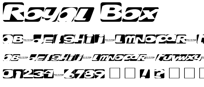 Royal_Box font