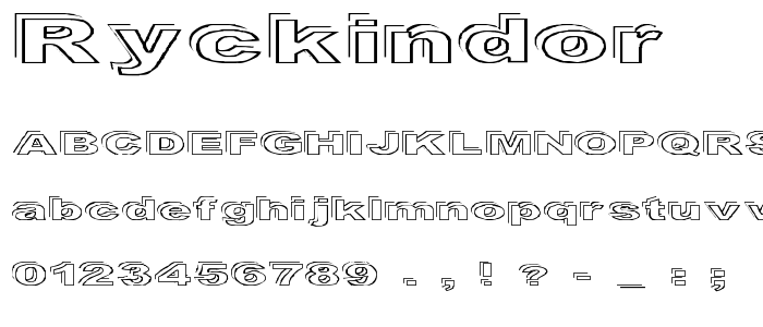 Ryckindor font