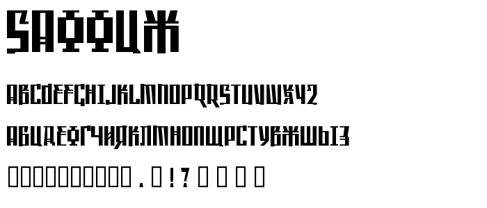 Saffcw font