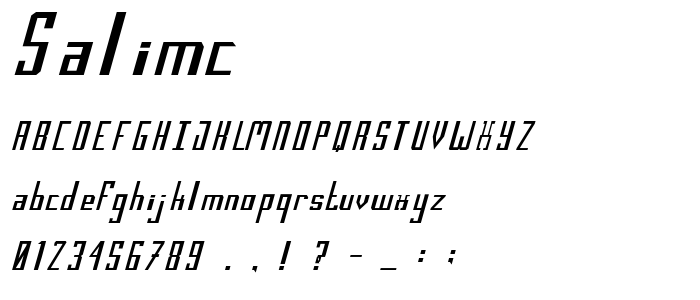 Salimc font