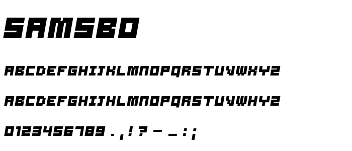 Samsbo font