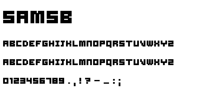 Samsb font