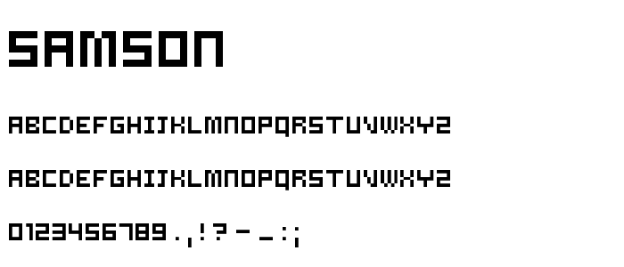 Samson font