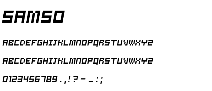 Samso font