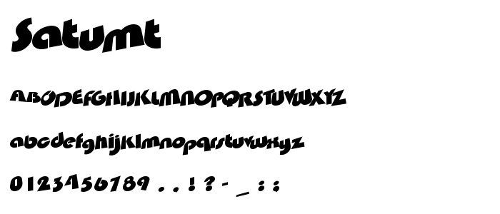 Satumt font