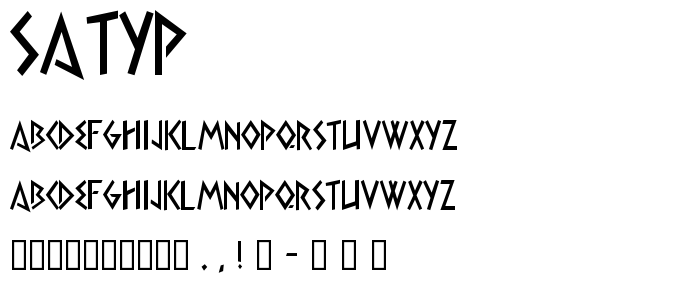 Satyp font