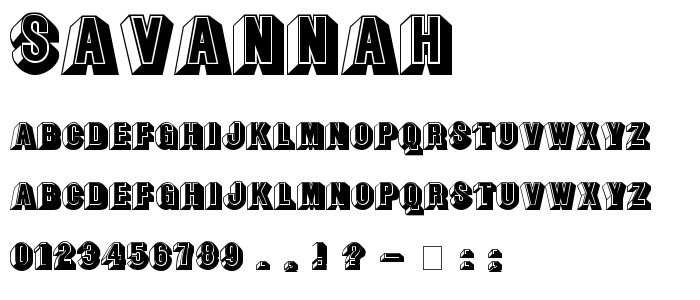Savannah font