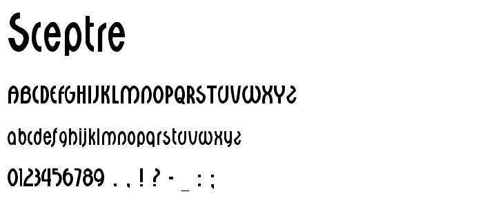 Sceptre font