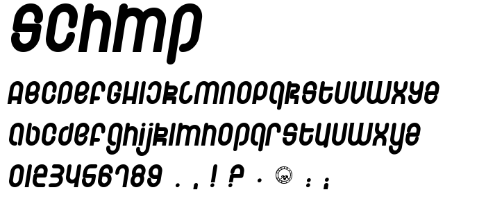 Schmp font