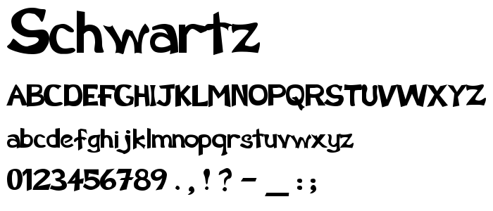 Schwartz font