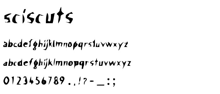 Sciscuts font