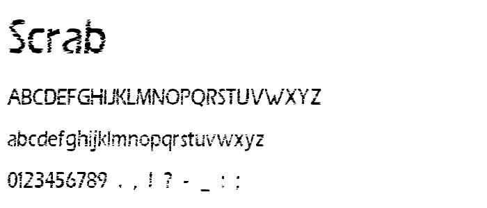 Scrab font