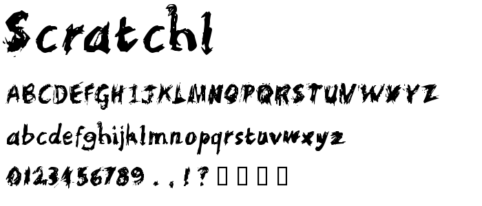 Scratchl font