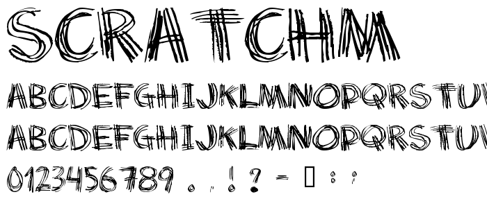 Scratchm font