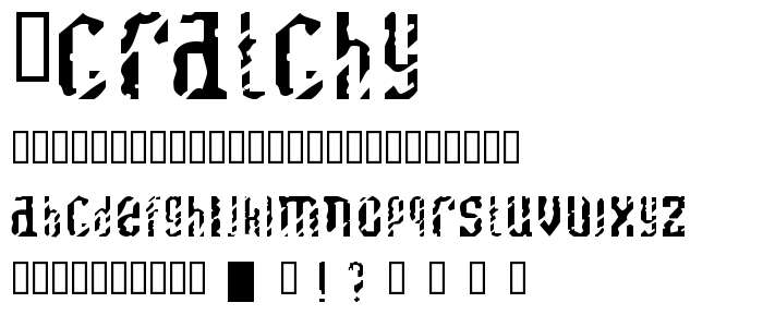 Scratchy font