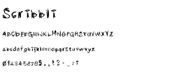 Scribbli font