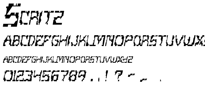 Scritz font