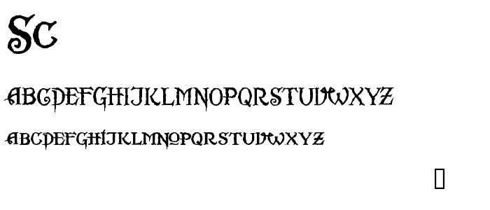 Sc font