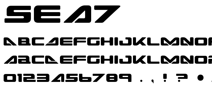 Sea7 font