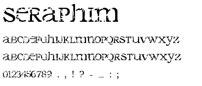 Seraphim font