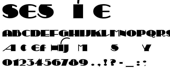 Sesquipe font