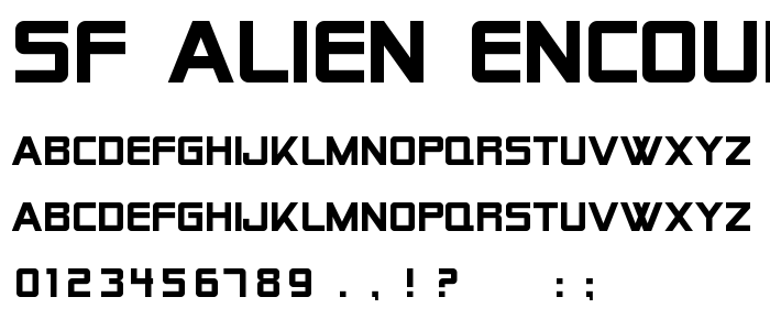 Sf_Alien_Encounters_Solid font