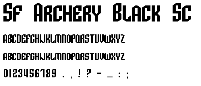 Sf_Archery_Black_Sc font