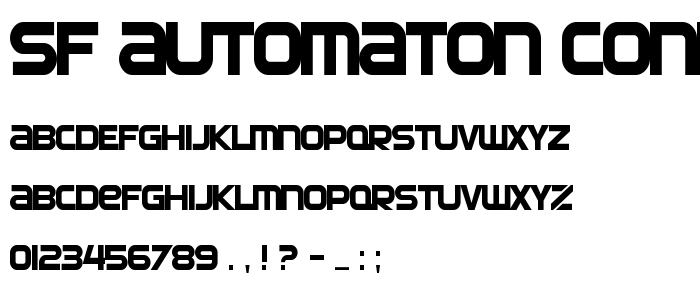 Sf_Automaton_Condensed font
