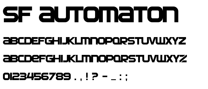 Sf_Automaton font