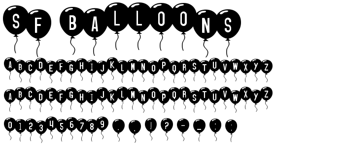 Sf_Balloons font